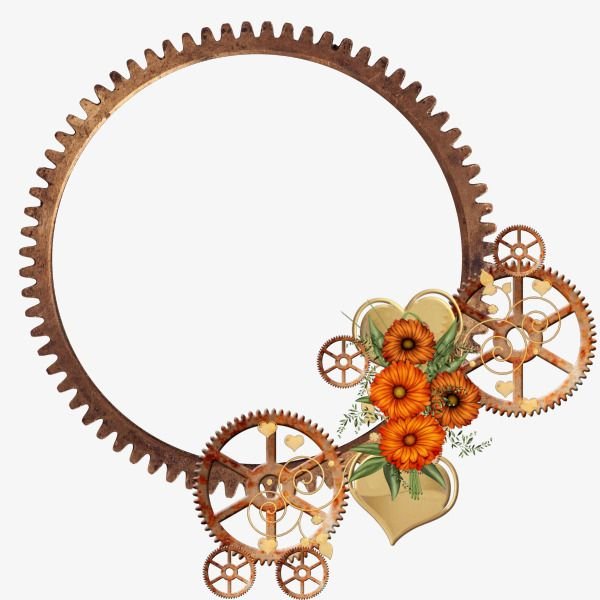 Рамка в виде шестеренок