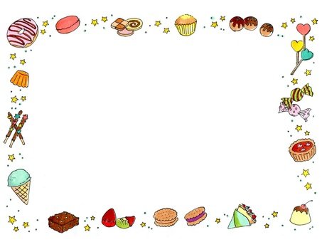 Рамки со сладостями вертикальные