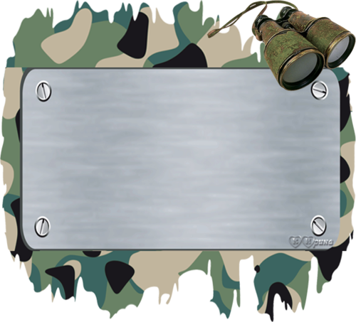 Фоторамка в военном стиле