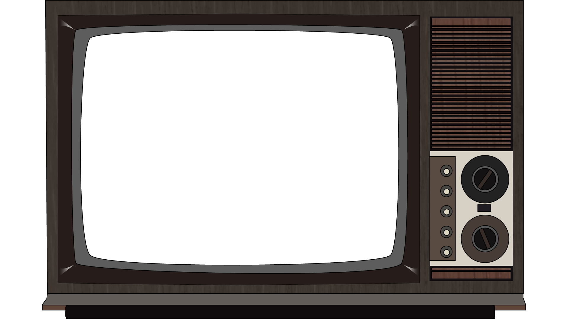 Экран телевизора рамка. Телевизор сбоку вектор. Старый телевизор. Старинный телевизор. Рамка телевизора.