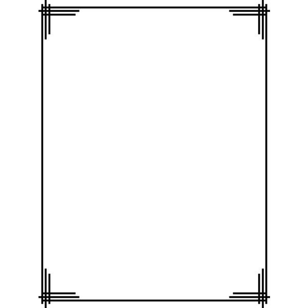 Векторные рамки для текста простые