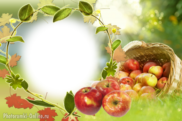 Рамочка с яблоками