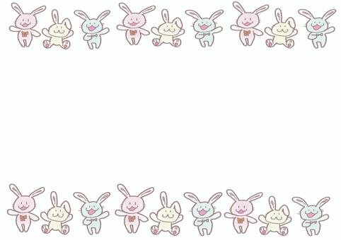 Рамки с зайцами для текста