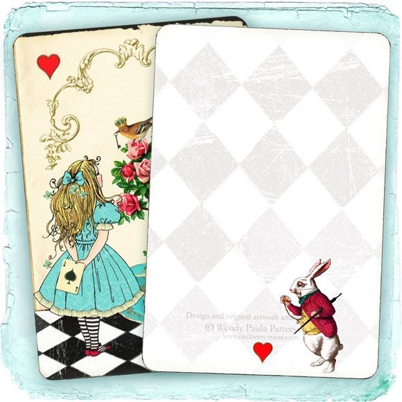 Пригласительные в стиле Алиса в стране чудес