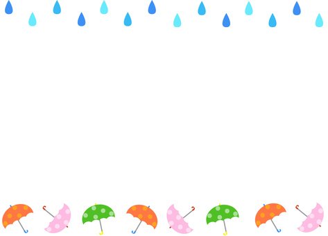 Рамка для текста с зонтиками