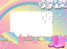 Рамка для текста дождь