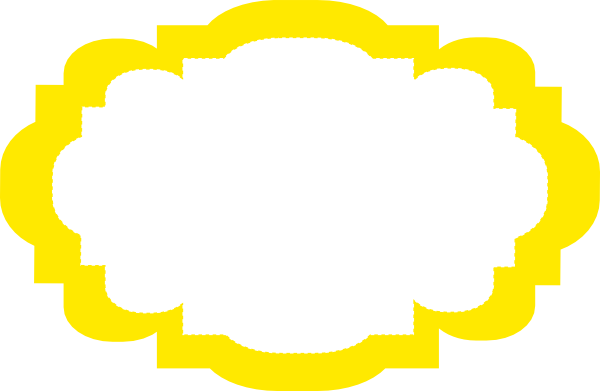 Рамочка желтая на прозрачном фоне (36 фото)