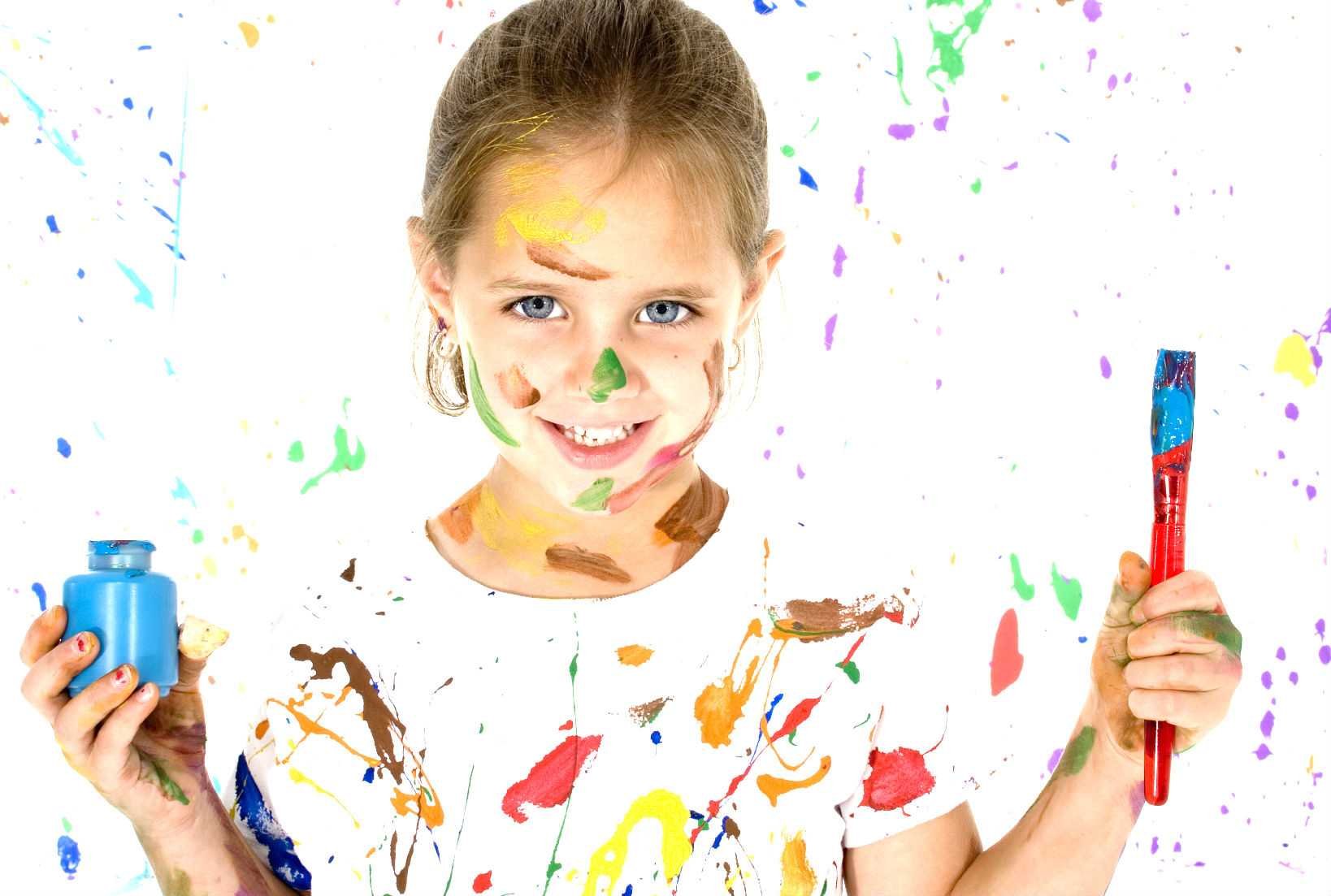 Kid paint. О детском рисовании. Краски для девочек.