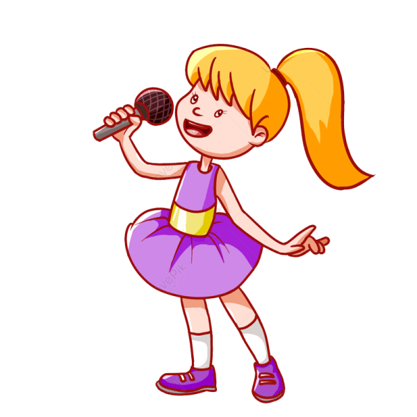 Изображение поющей девочки