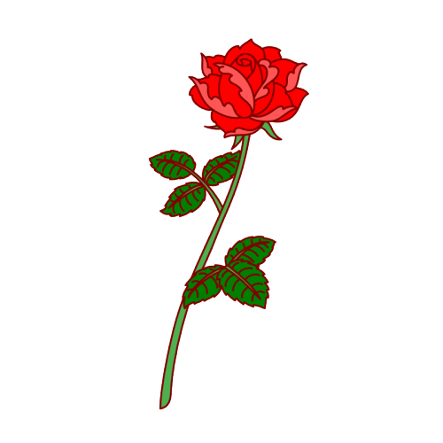 Стебель розы аниме