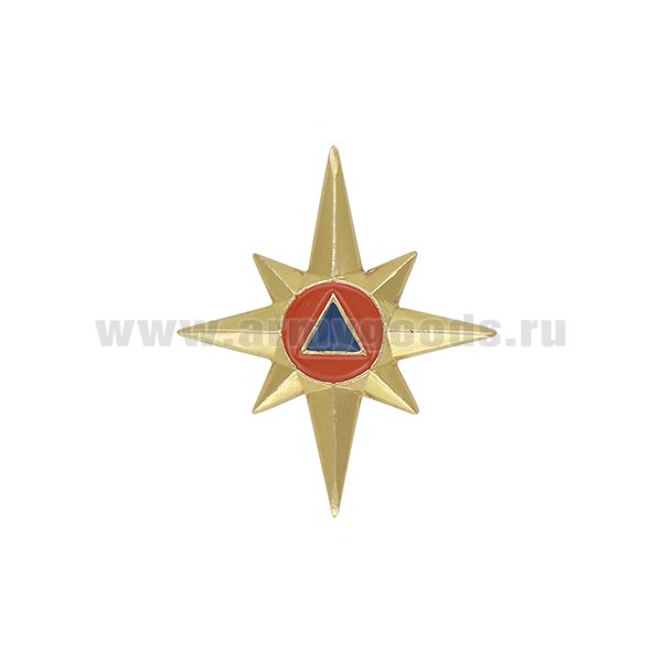 Значок роза ветров МЧС