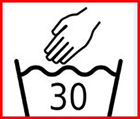 Иконка ручная стирка 30 градусов