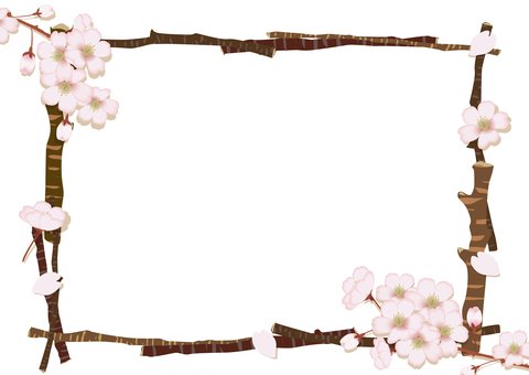 Рамка Сакура для фотошопа