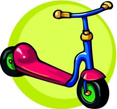 Самокат мультяшный