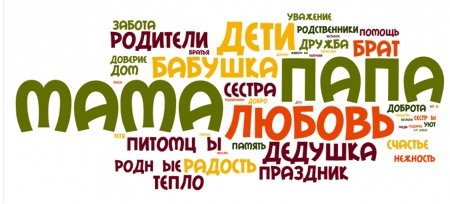 Надпись семейные традиции и праздники
