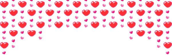 Сердечки гиф на прозрачном фоне