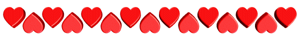 Сердечки в ряд