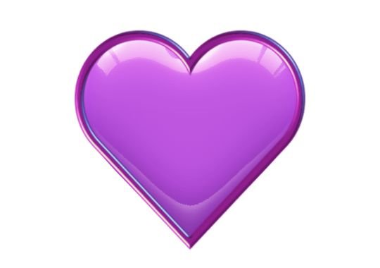 Фиолетовое сердечко