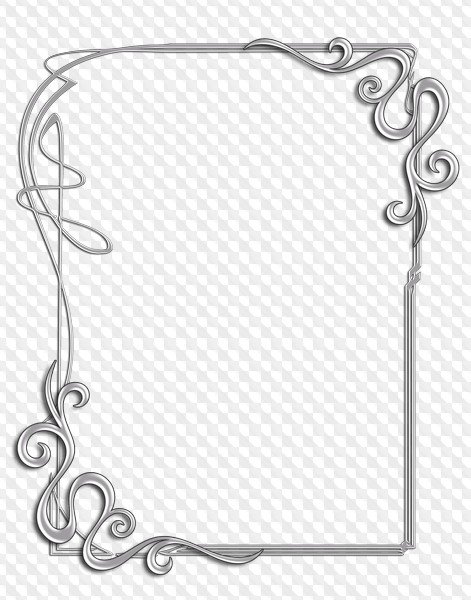 Рамка серебро