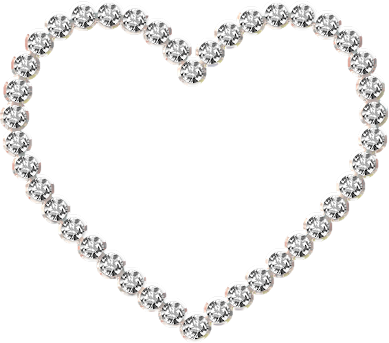 Серебряное сердце рамка