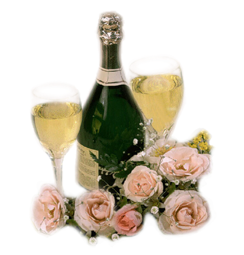 Шампанское и розы