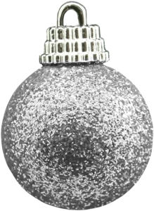 Новогодние шары серебряные