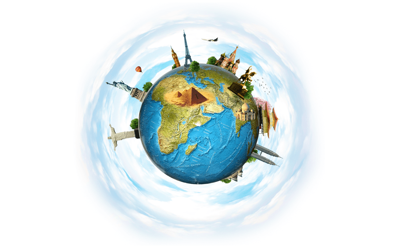 Планета земля. Земном шаре. Глобус земли. Земля на прозрачном фоне. Сказку путешествие земли