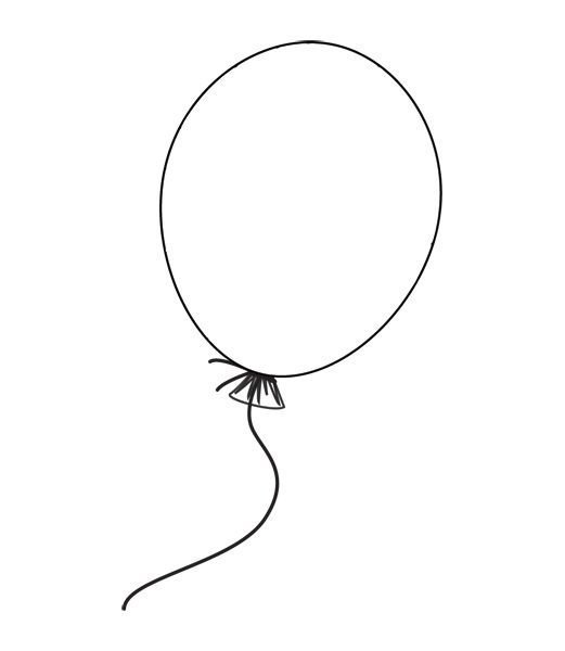 Шарик раскраска для детей