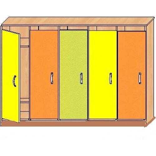 Детские шкафчики на прозрачном фоне