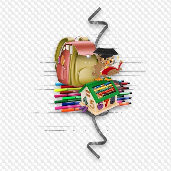 Объемные школьные принадлежности