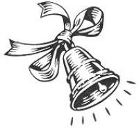 Школьный колокольчик на прозрачном фоне черно белый (37 фото)