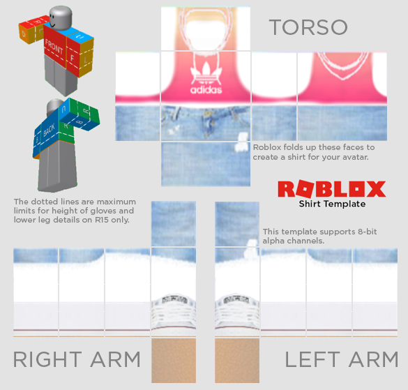 Макет одежды для РОБЛОКСА