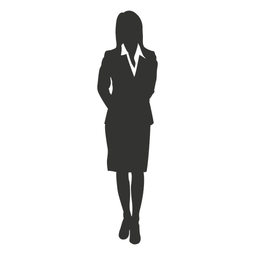 Женский силуэт строгий