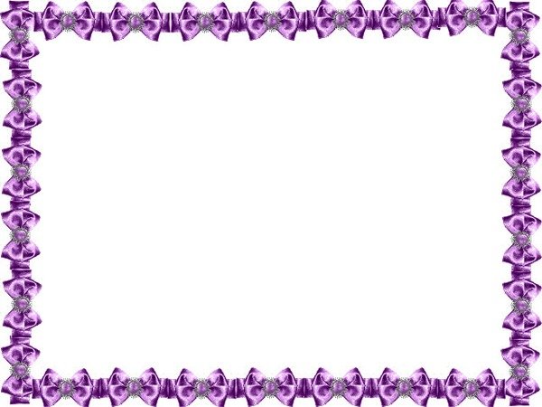 Рамка фиолетовая на прозрачном фоне