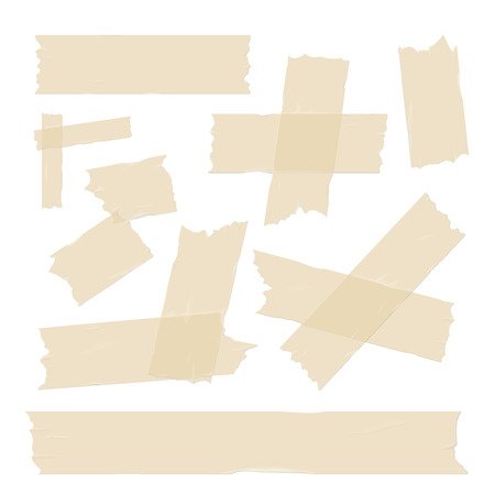 Кусок бумажного скотча без фона