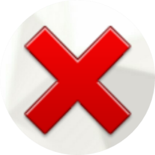 Красный крестик эмодзи ВК