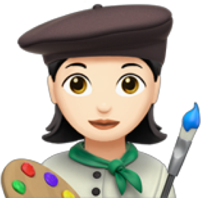 Эмодзи художник