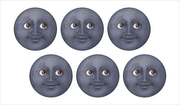 ЭМОДЖИ черная Луна