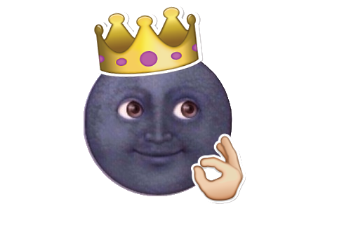 Смайл Луны на прозрачном фоне