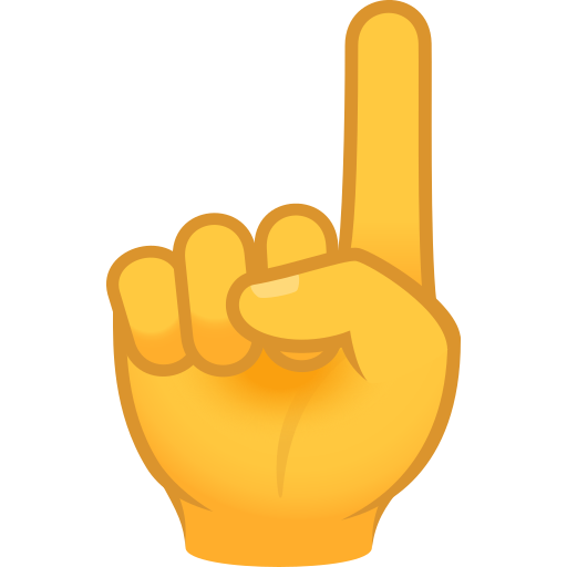 Палец вверх внимание