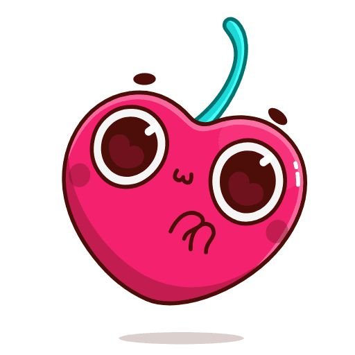 Hot Cherry Стикеры телеграмм