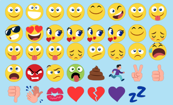 Разные смайлики маленькие