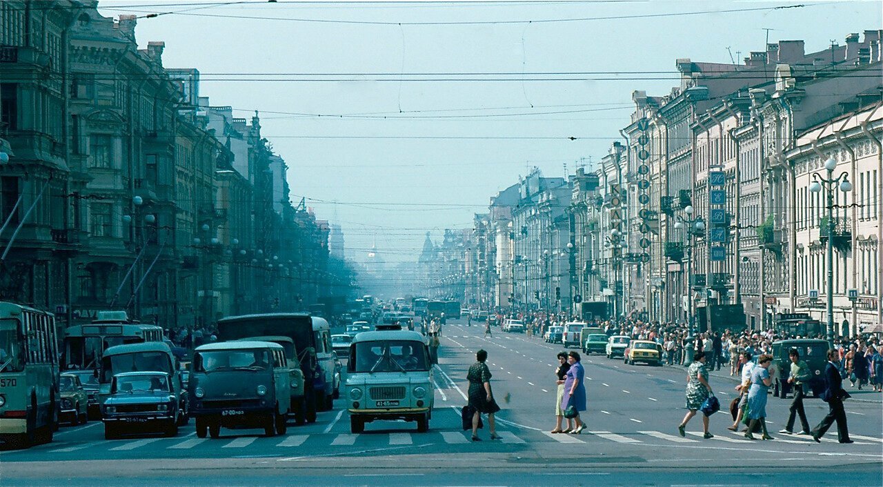 Ленинград 1980 Литейный проспект. Страна с городом ленинградом