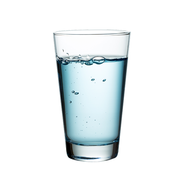Стакан воды без фона