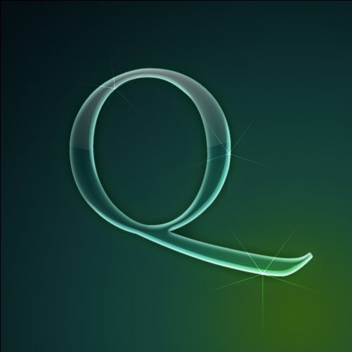 Стеклянные буквы