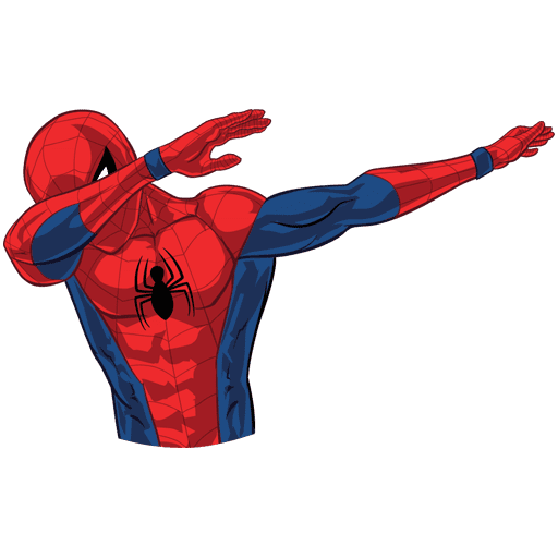 Наклейка - человек - паук