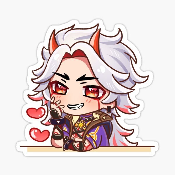 Геншин Стикеры Чиби Итто