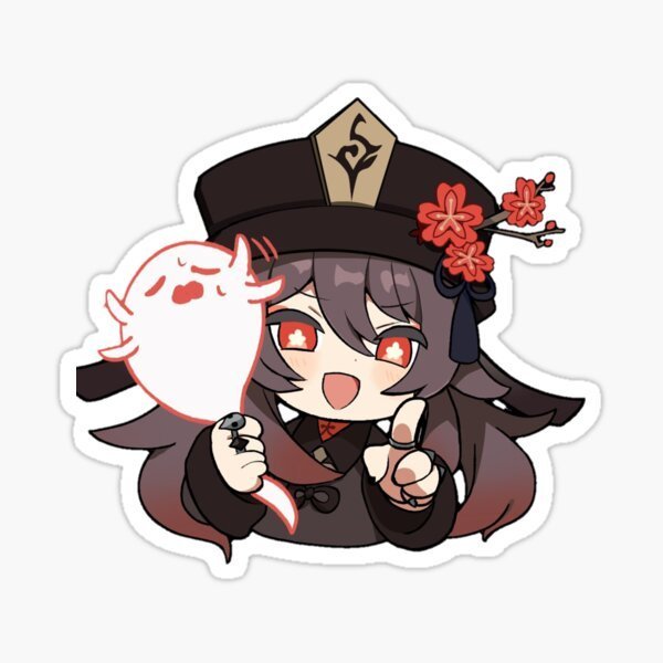 Ху Тао Геншин Чиби Стикеры