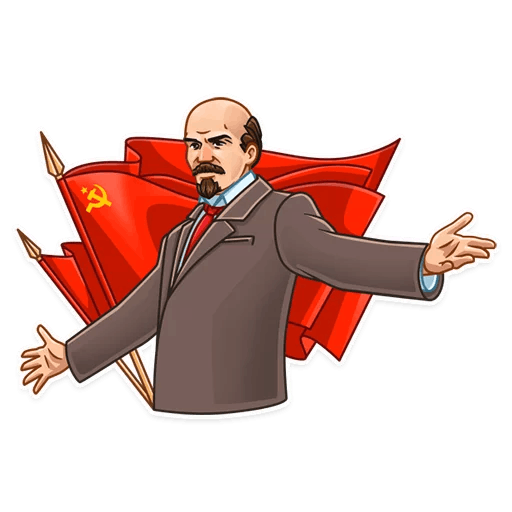 Стикер Ленин СССР