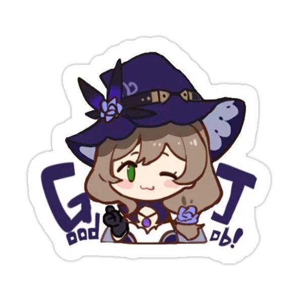 Лиза Геншин Чиби Стикеры